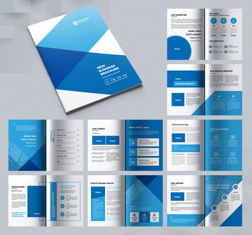 企业画册设计模板 科技与商业宣传册的专业解决方案